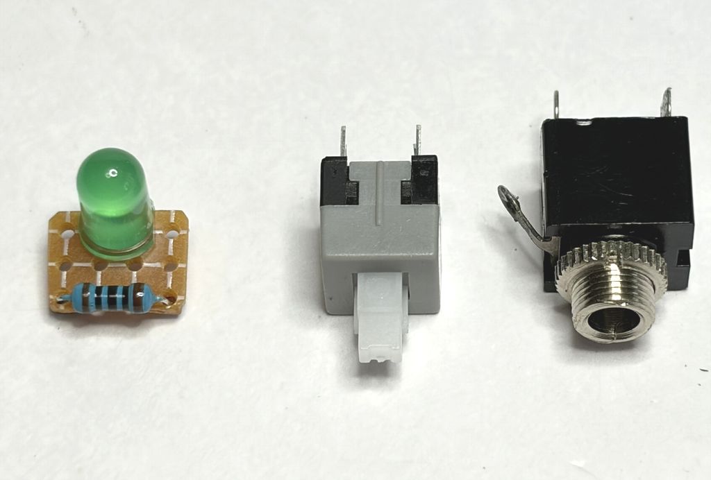 LED基板、ロックスイッチ、ミニジャック