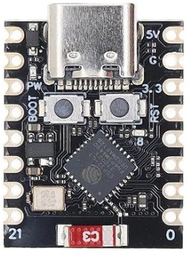 写真10: 参考：試作用に使ったESP32C3 SuperMini。公開・譲渡前提では技適の確認が必要です。